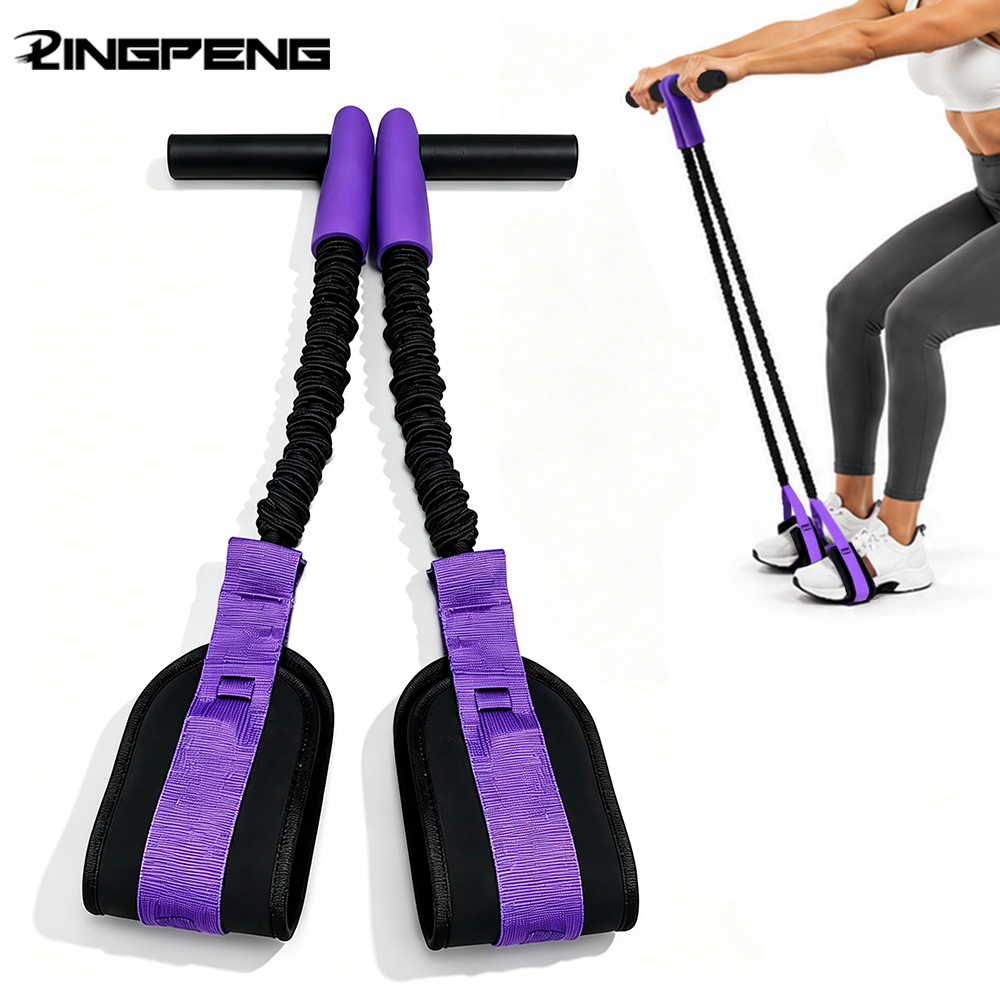 Home Gym Resistance Machine - อุปกรณ์ซิทอัพมืออาชีพ สายยางยืดออกกำลังกายอเนกประสงค์ สายยืดออกกำลังกายแบบมีแรงต้าน สายยางยืดสำหรับฝึกกล้ามเนื้อหน้าท้อง สายยางยืดสำหรับออกกำลังกายโยคะ