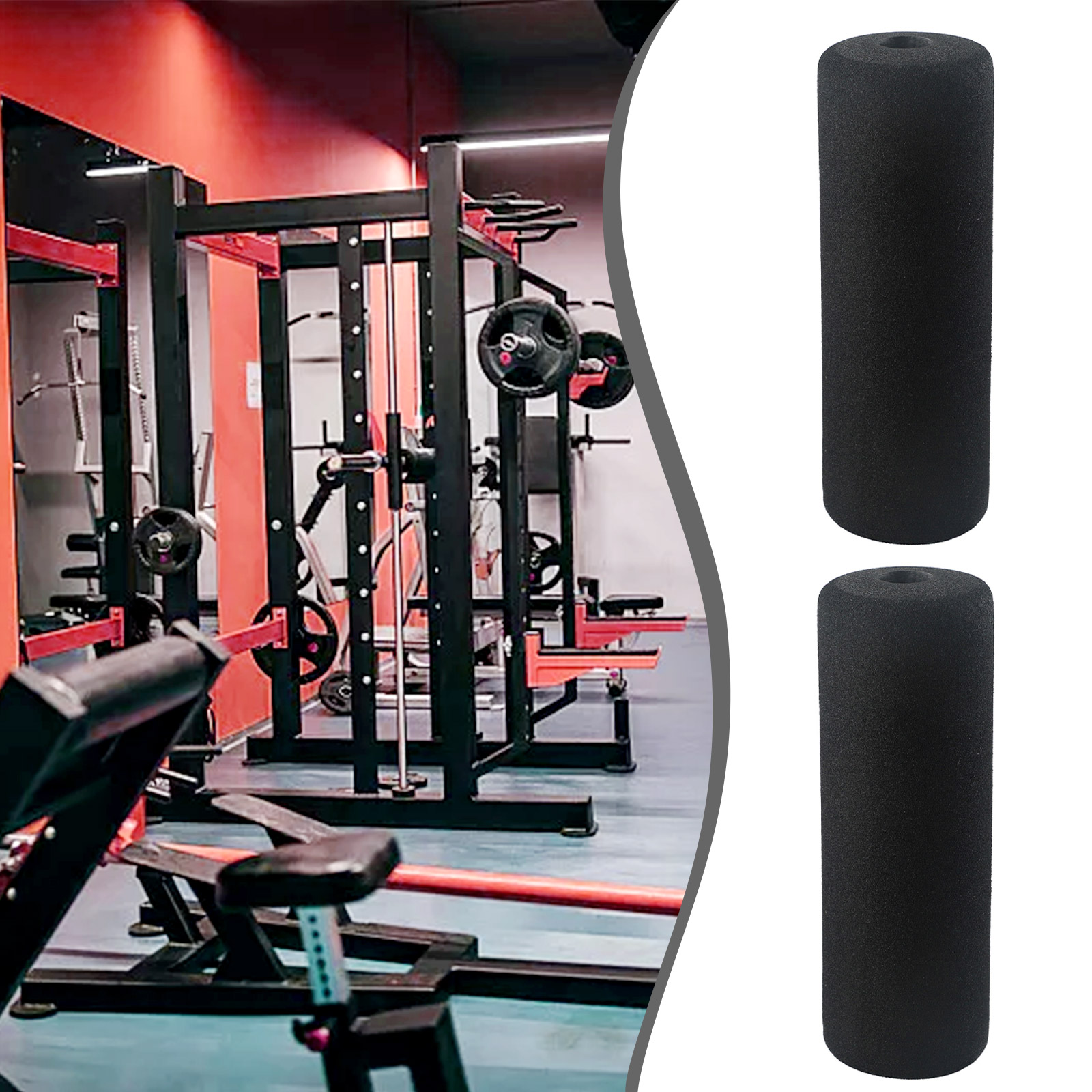 Home Gym Leg Extension Machine - แผ่นรองขาสำหรับเครื่องบริหารกล้ามเนื้อขาแบบม้วน 2 ชิ้น ขนาด 8 7