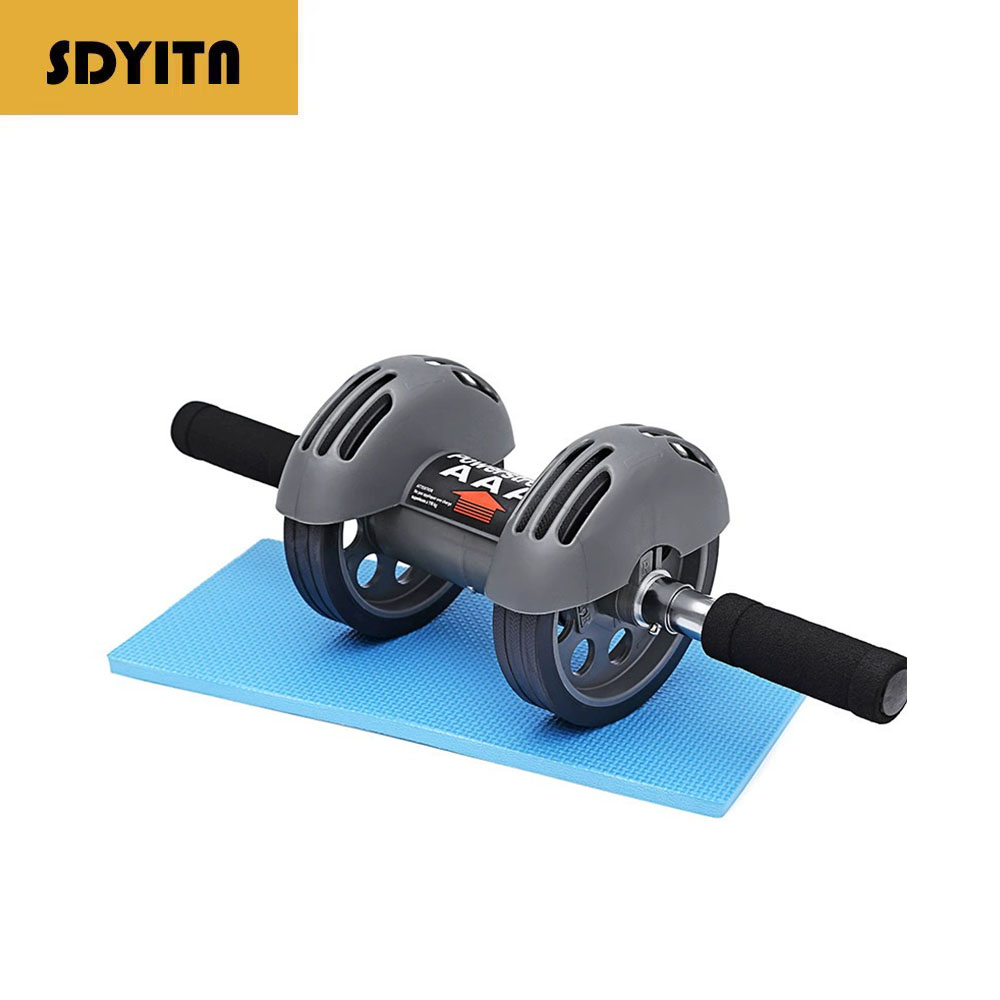 Ab Roller Wheel - ล้อ Ab แบบเด้งกลับอัตโนมัติแบบพกพา ล้อคู่ Ab Roller