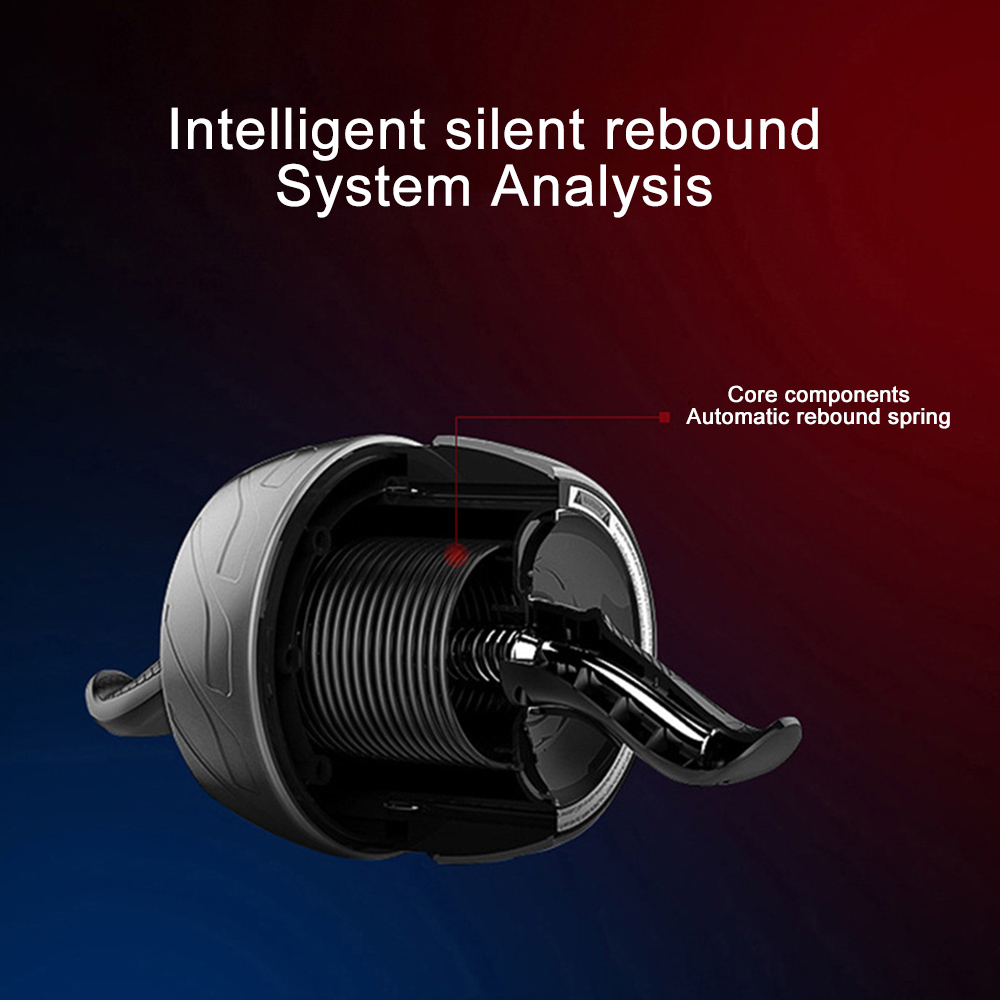 Ab Roller Wheel - ล้อบริหารหน้าท้อง Rebound Ab Roller พร้อมแผ่นรองเข่า อุปกรณ์ออกกำลังกายหน้าท้องสำหรับฟิตเนสที่บ้าน