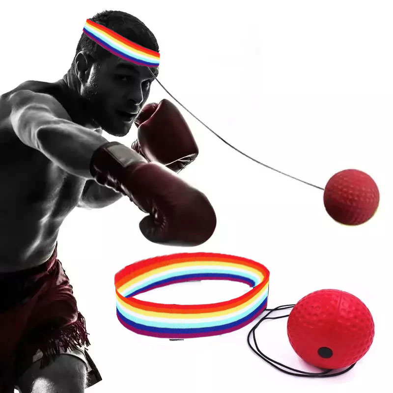 Speed Bag Boxing - ลูกบอลฝึกปฏิกิริยาตอบสนองสำหรับการชกมวย 1 ชิ้น, ลูกบอลฝึกความเร็วสำหรับการชกมวย, อุปกรณ์ฝึกซ้อมสำหรับการคลายเครียดและการหลบหลีก, อุปกรณ์ฝึกซ้อมซานดา,