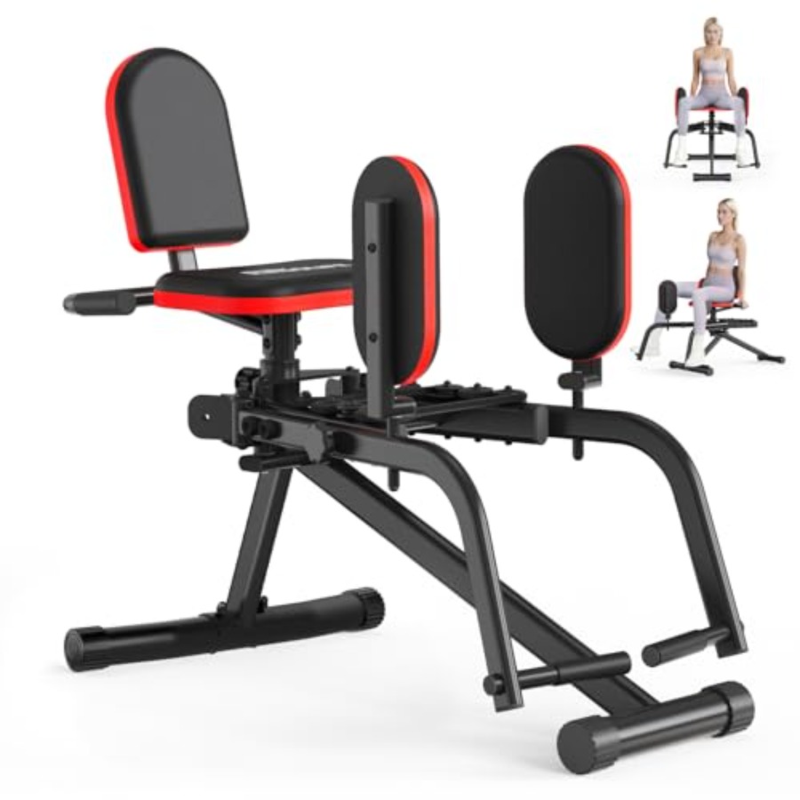 Home Gym Resistance Machine - เครื่องบริหารกล้ามเนื้อสะโพกแบบใช้ในบ้าน, โครงเหล็ก, สีดำ, ปรับแรงต้านได้ 6 ระดับ