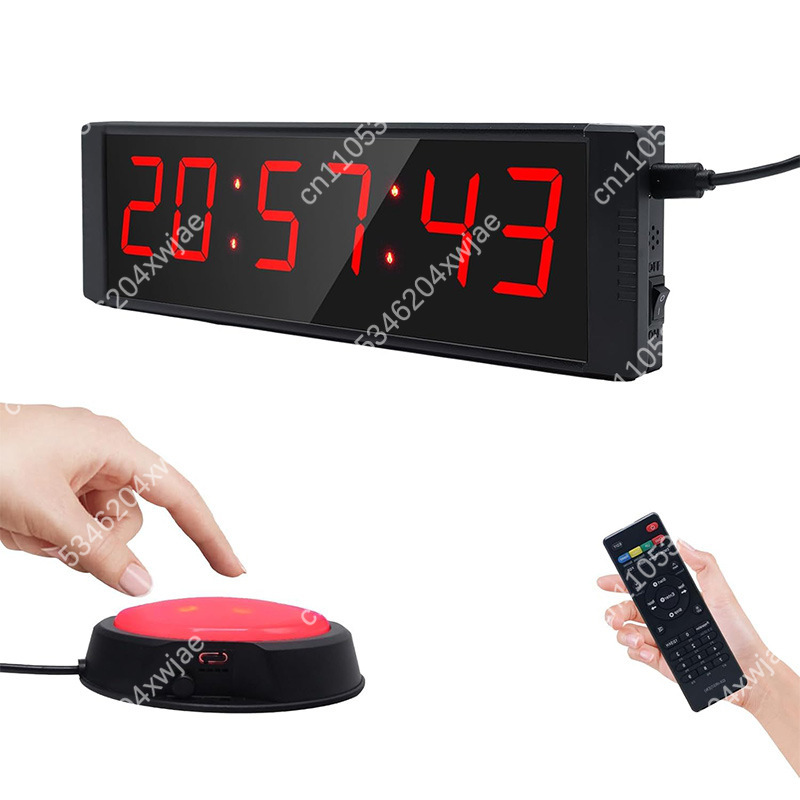Home Gym Portable - เครื่องจับเวลาออกกำลังกายแบบอินเทอร์วัลอเนกประสงค์ พร้อมหน้าจอ LCD ขนาดใหญ่ สำหรับการออกกำลังกายแบบ HIIT