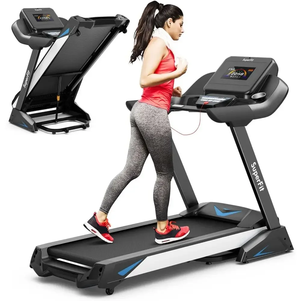 Home Gym System - ลู่วิ่งไฟฟ้าสำหรับงานหนัก กำลัง 4.75 แรงม้า, ระบบปรับความชันอัตโนมัติ 15%,