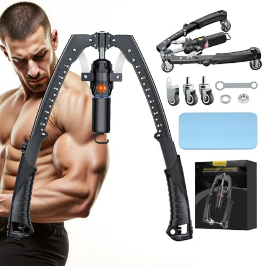 Ab Roller Wheel - เครื่องบริหารแขน Twister Arm Trainer, อุปกรณ์ออกกำลังกายหน้าอกแบบไฮดรอลิก 3