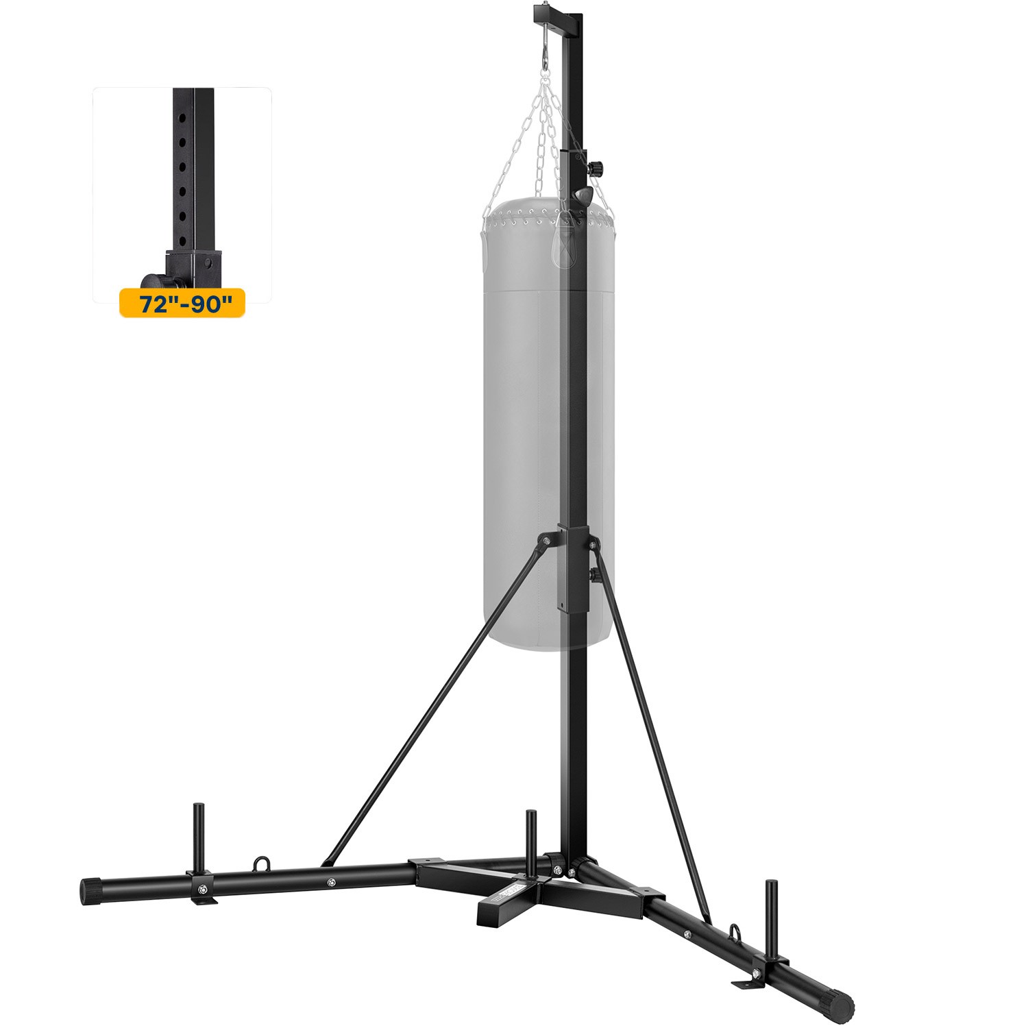 Boxing Bag Stand - โครงกระดูกสันหลังเหล็กสำหรับกระสอบทรายแบบ Heavy Duty ปรับความสูงได้ รองรับน้ำหนัก 132