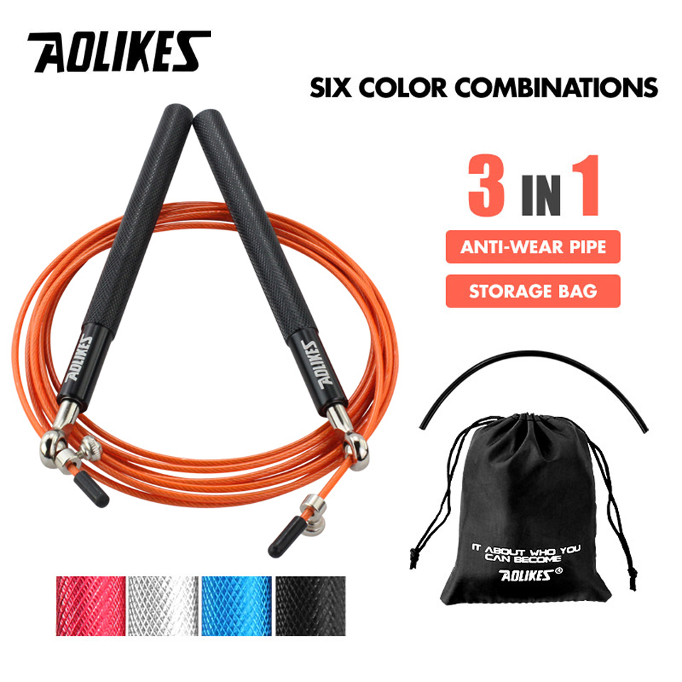 Speed Bag Boxing - AOLIKES 1PCS Crossfit ความเร็วกระโดดเชือก Professional ข้ามเชือกสําหรับ