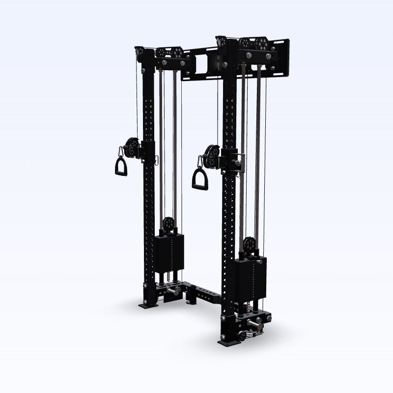Home Gym Folding Rack - อุปกรณ์ออกกำลังกายแบบมัลติฟังก์ชั่น แร็คสควอทติดผนัง เครื่องสมิธแมชชีน