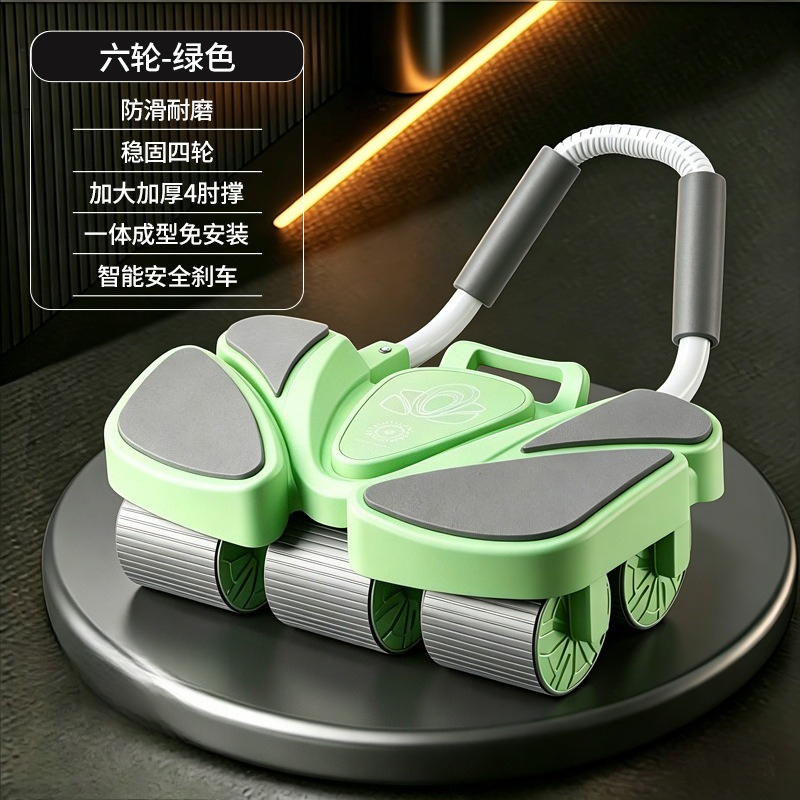 Ab Roller Wheel - ล้อเสริมสร้างความแข็งแรงของหน้าท้องแบบเด้งกลับอัตโนมัติ, อุปกรณ์ลดความอ้วนในครัวเรือน, อุปกรณ์ออกกำลังกายแบบพกพา, ลูกกลิ้งออกกำลังกาย, การสร้างกล้ามเนื้อ