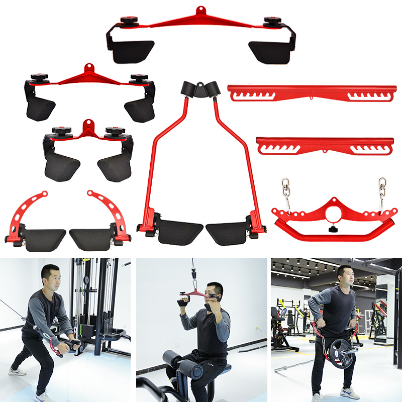 Home Gym Rowing Machine - ปรับฟิตเนส Lat ดึงลงบาร์ GYM Pulley สายเครื่องสิ่งที่แนบมาบ้าน