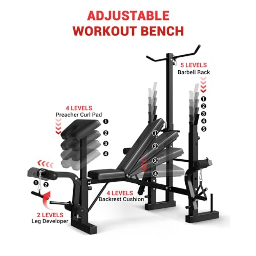 ชุดม้านั่งยกน้ำหนักแบบพับได้ 8 - Home Gym Lat Pulldown บทวิจารณ์และราคา