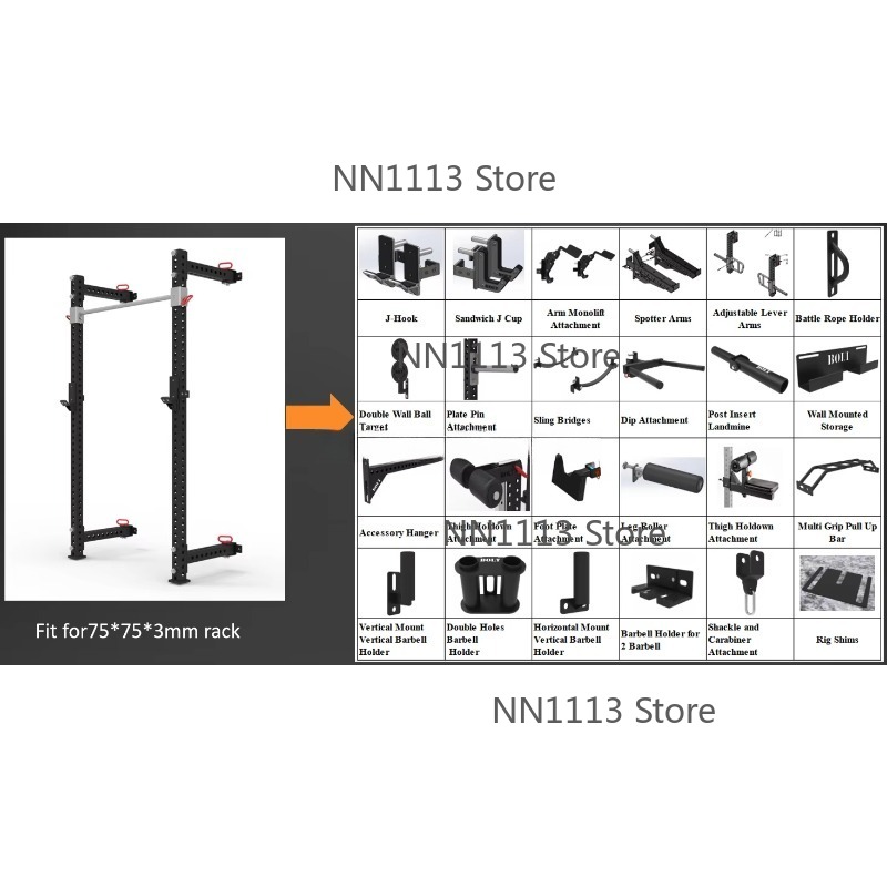 อุปกรณ์ออกกำลังกาย W6301 ชั้นว - Home Gym Folding Rack บทวิจารณ์และราคา