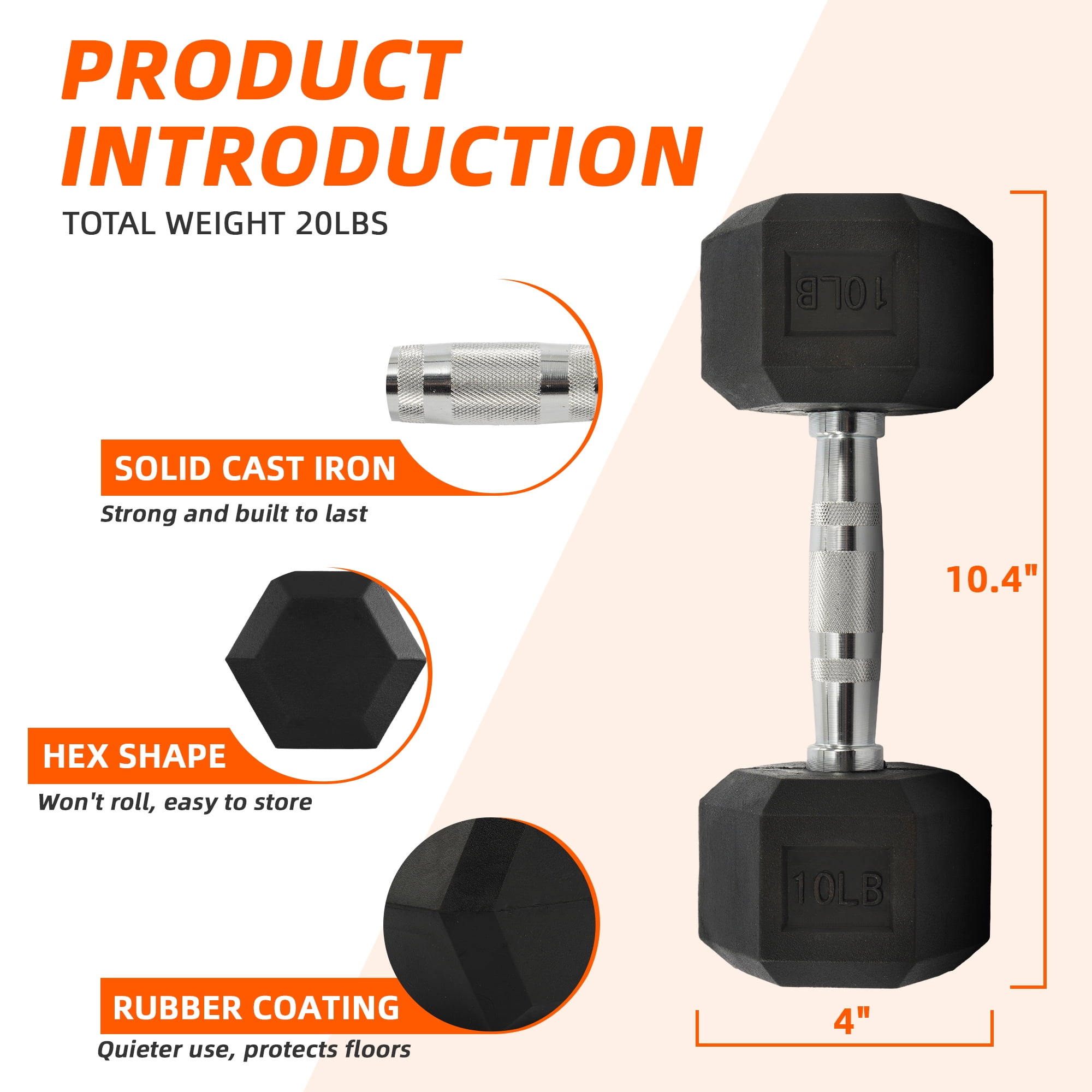 ดัมเบลหุ้มยางรูปหกเหลี่ยม 10 ถ - Home Gym Tunturi บทวิจารณ์และราคา