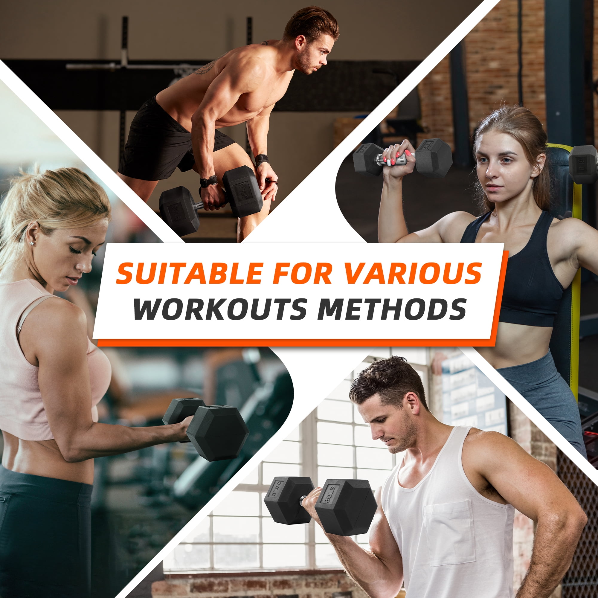 ดัมเบลหุ้มยางรูปหกเหลี่ยม 10 ถ - Home Gym Tunturi บทวิจารณ์และราคา