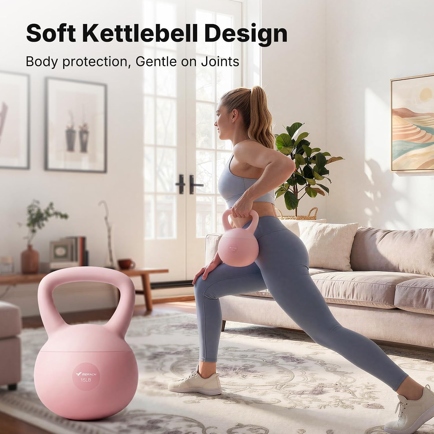 เคทเทิลเบลล์แบบนุ่มพร้อมด้ามจั - Home Gym Kettler บทวิจารณ์และราคา