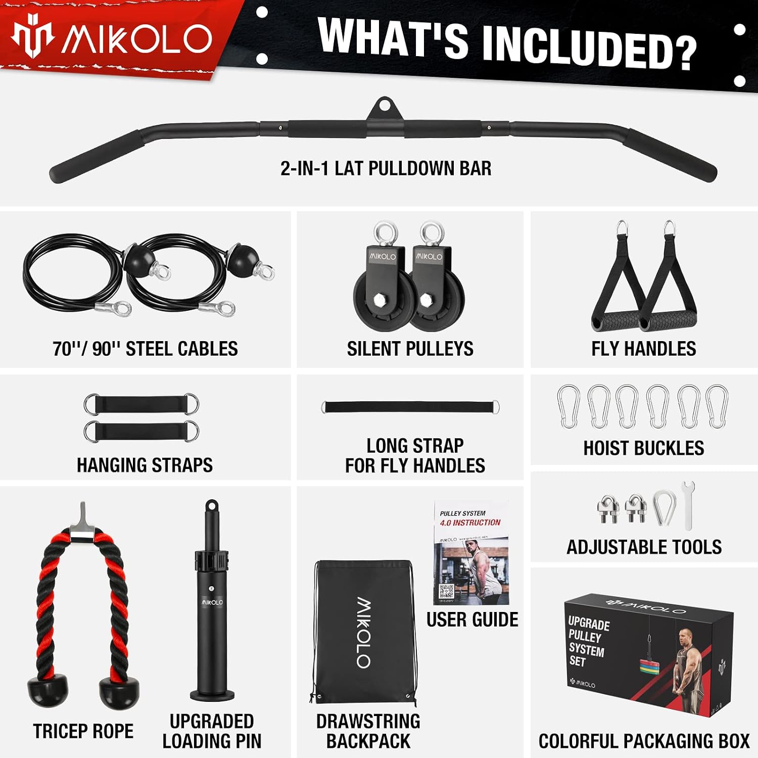 ระบบรอกยกน้ำหนักแบบอัพเกรดสำหร - Home Gym System บทวิจารณ์และราคา