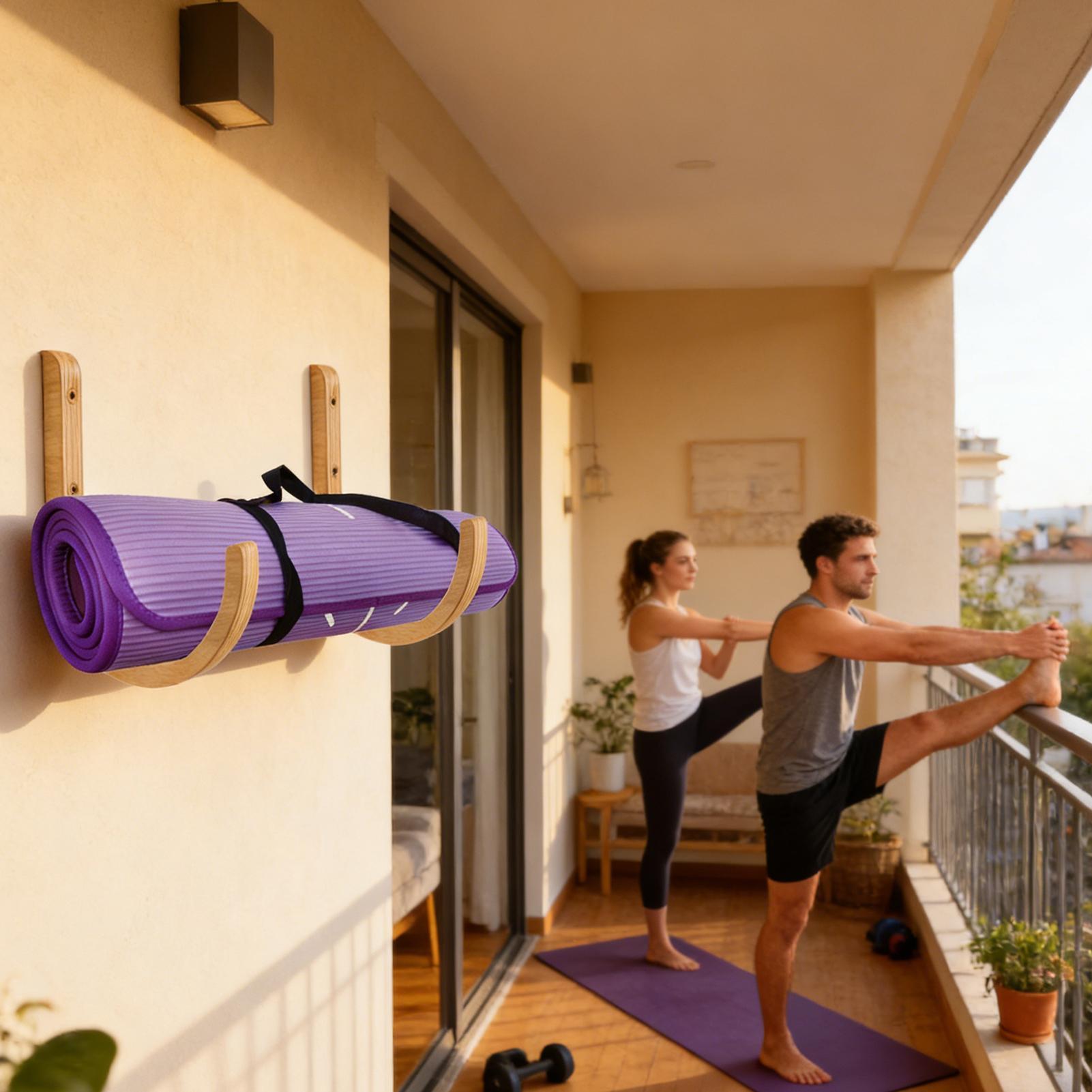 ที่เก็บเสื่อโยคะ 2 ชิ้น ทำจากไ - Home Gym Folding Rack บทวิจารณ์และราคา