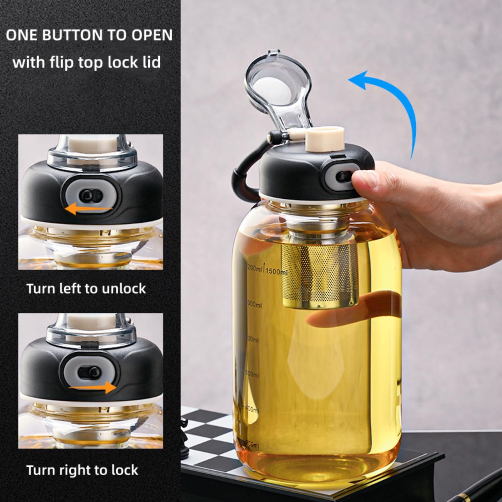 แก้วน้ำชาพร้อมที่กรองชา - ขวดน - Home Gym Kettler บทวิจารณ์และราคา