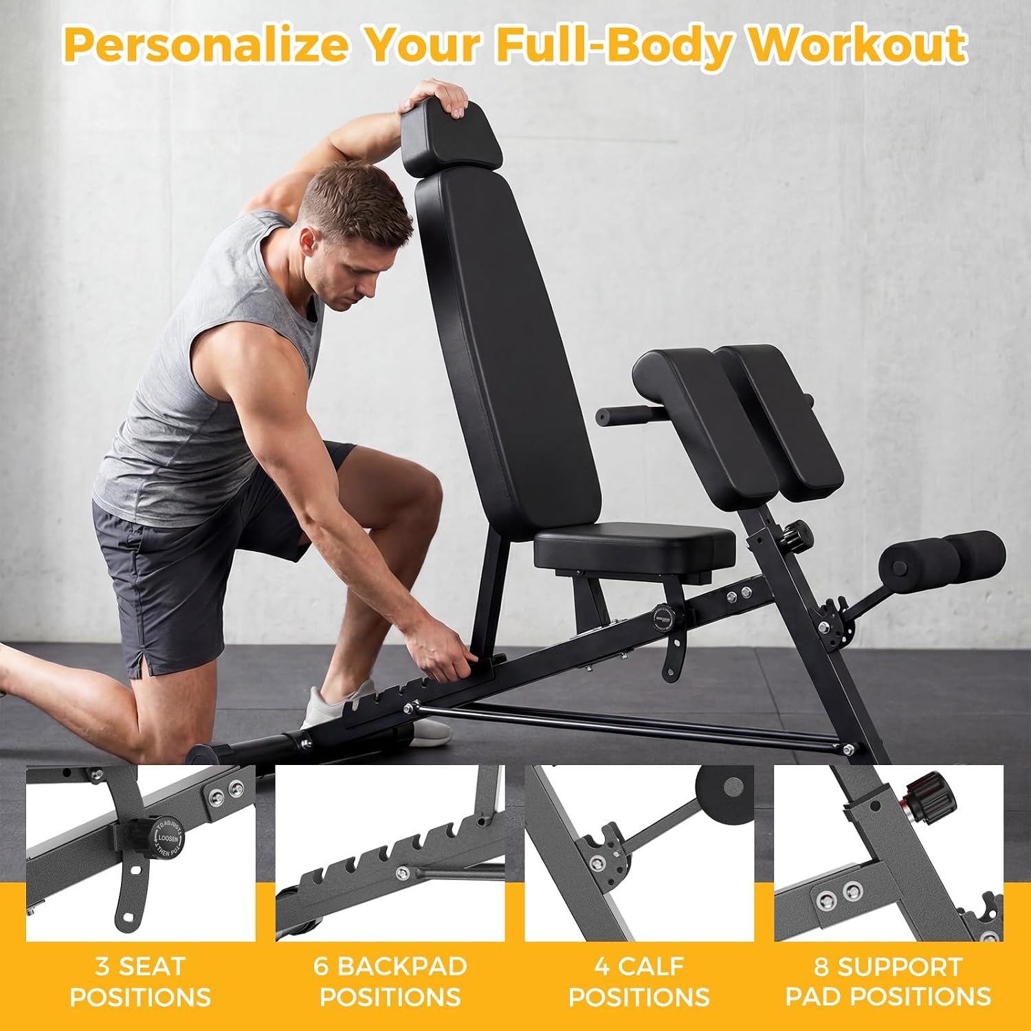 ม้านั่งปรับระดับได้สำหรับออกกำ - Home Gym Leg Extension Machine บทวิจารณ์และราคา