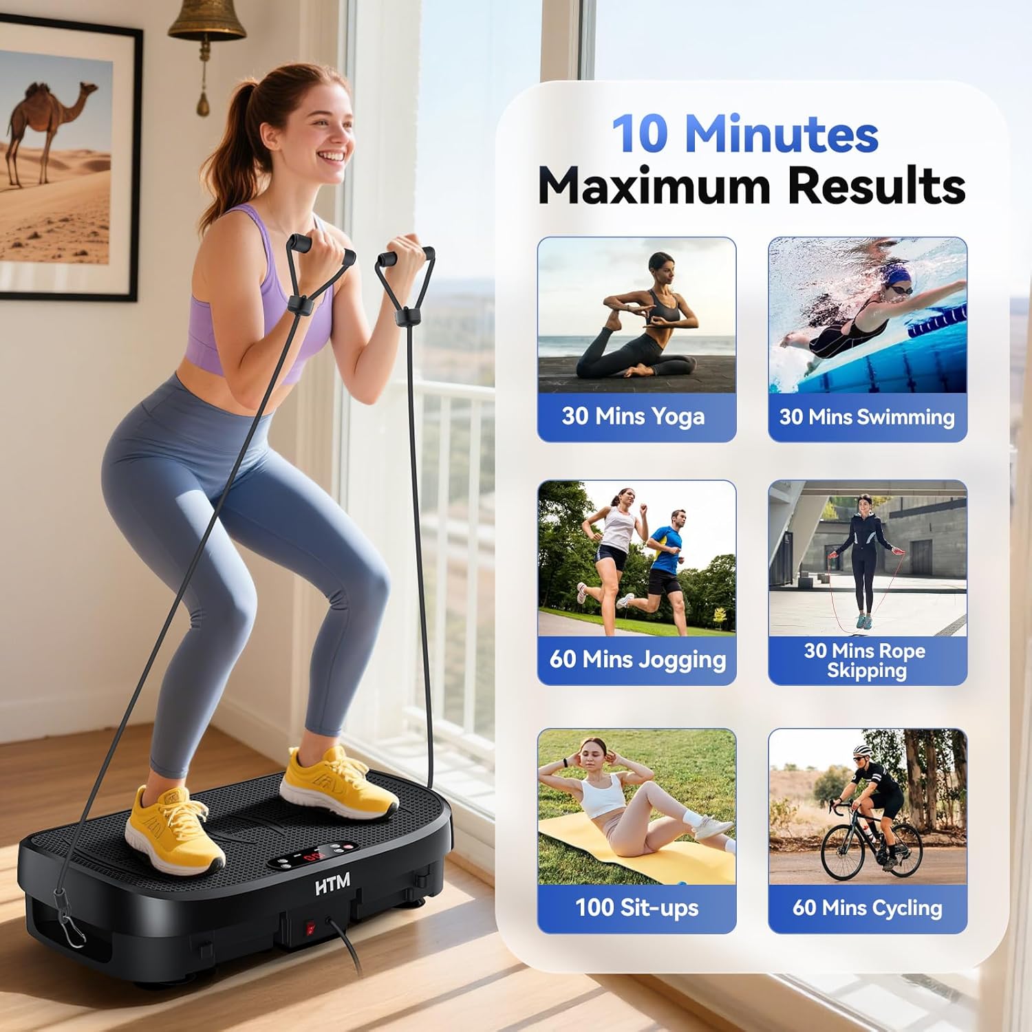 แผ่นสั่นสะเทือนสำหรับออกกำลังก - Home Gym Tunturi บทวิจารณ์และราคา