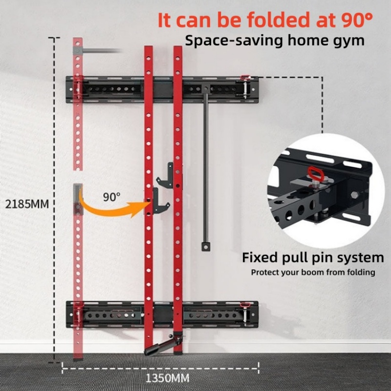 อุปกรณ์ออกกำลังกายแบบติดผนังพั - Home Gym Folding Rack บทวิจารณ์และราคา