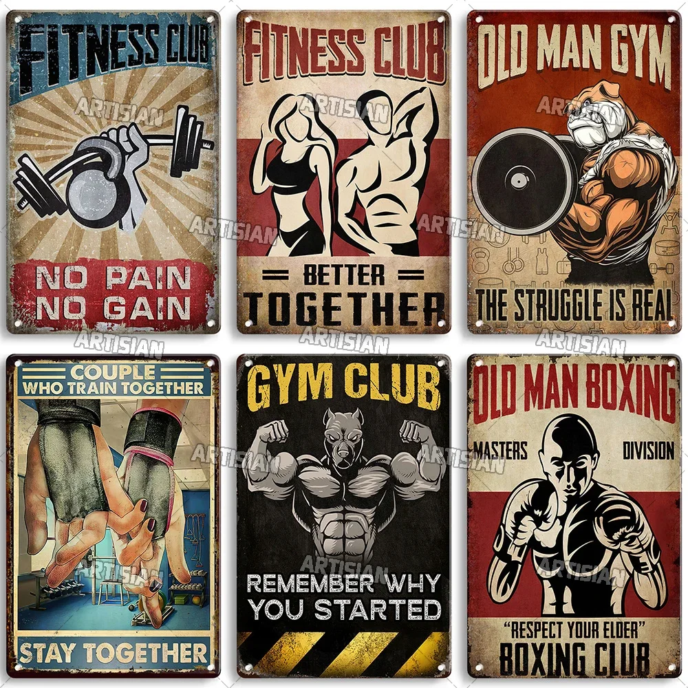 ป้ายโลหะตกแต่งผนังลายศิลปะคำคม - Home Gym Setup บทวิจารณ์และราคา