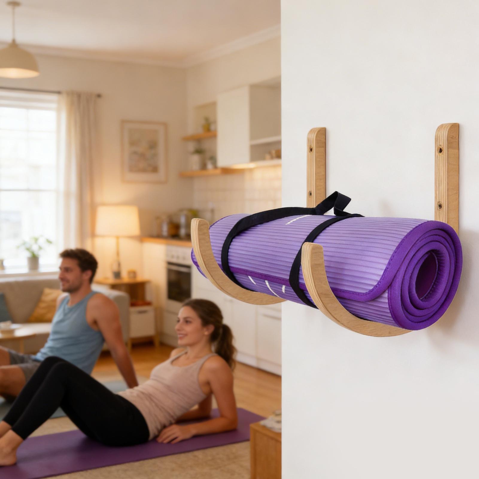 ชั้นวางเสื่อโยคะ 2 ชิ้น ทำจากไ - Home Gym Folding Rack บทวิจารณ์และราคา