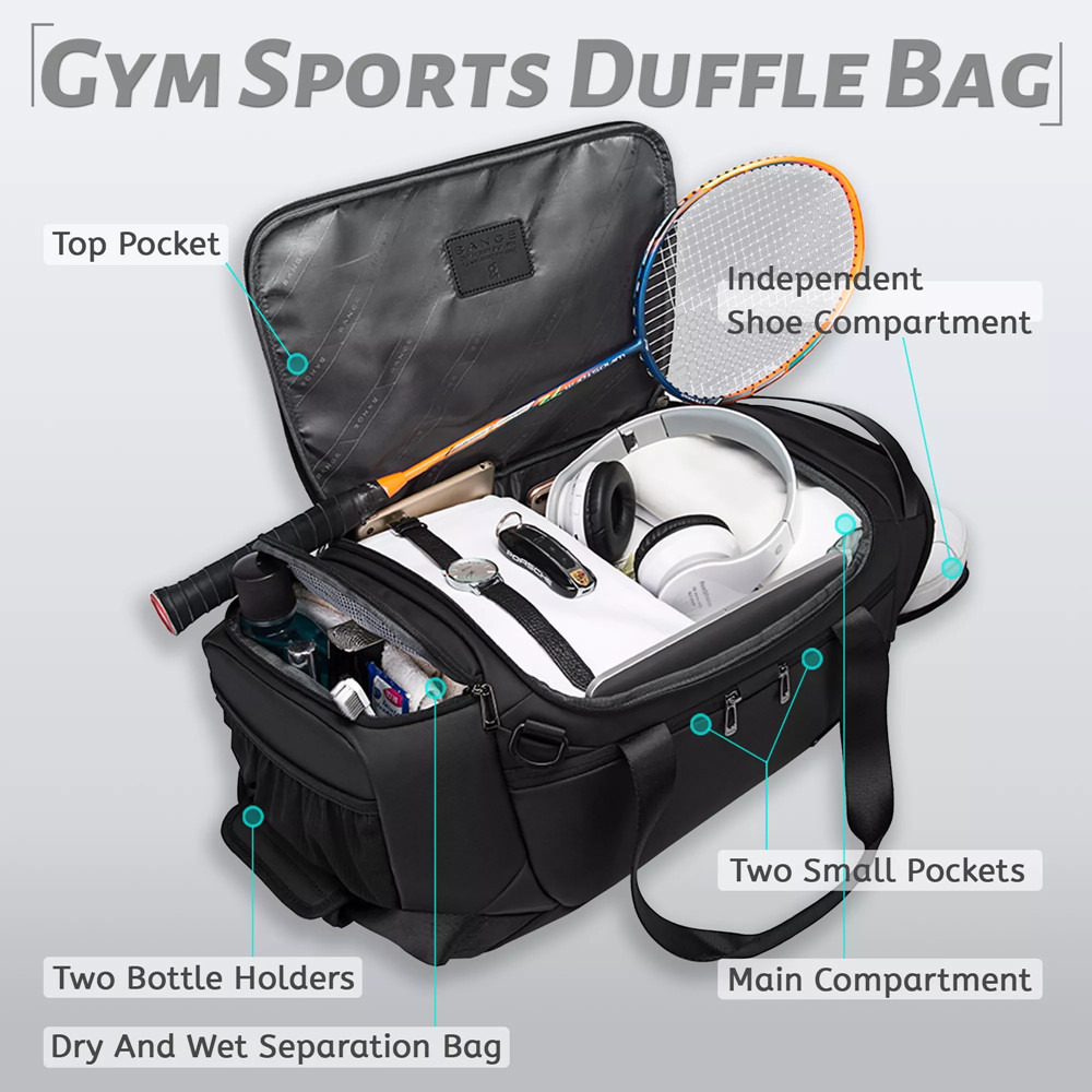 BANGE กระเป๋ากีฬาผู้ชายกระเป๋า - Home Gym Packages บทวิจารณ์และราคา