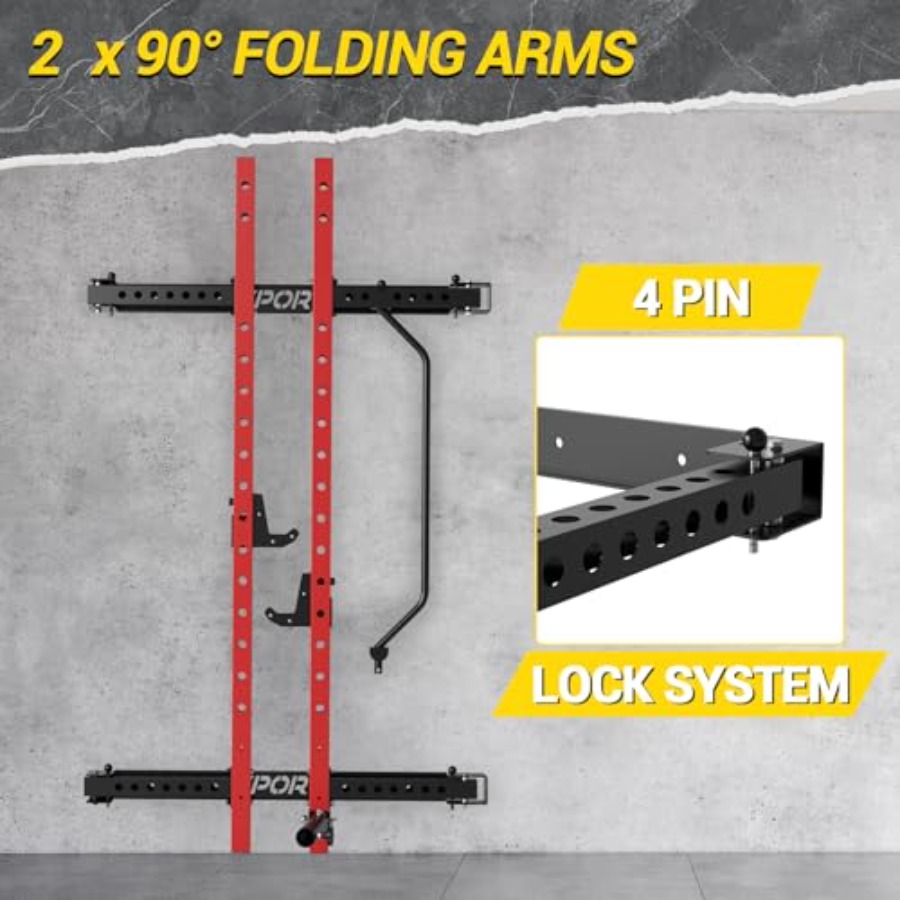 แร็คสควอทพับได้สำหรับยิมที่บ้า - Home Gym Folding Rack บทวิจารณ์และราคา