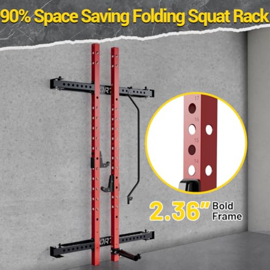 แร็คสควอทพับได้สำหรับยิมที่บ้า - Home Gym Folding Rack บทวิจารณ์และราคา