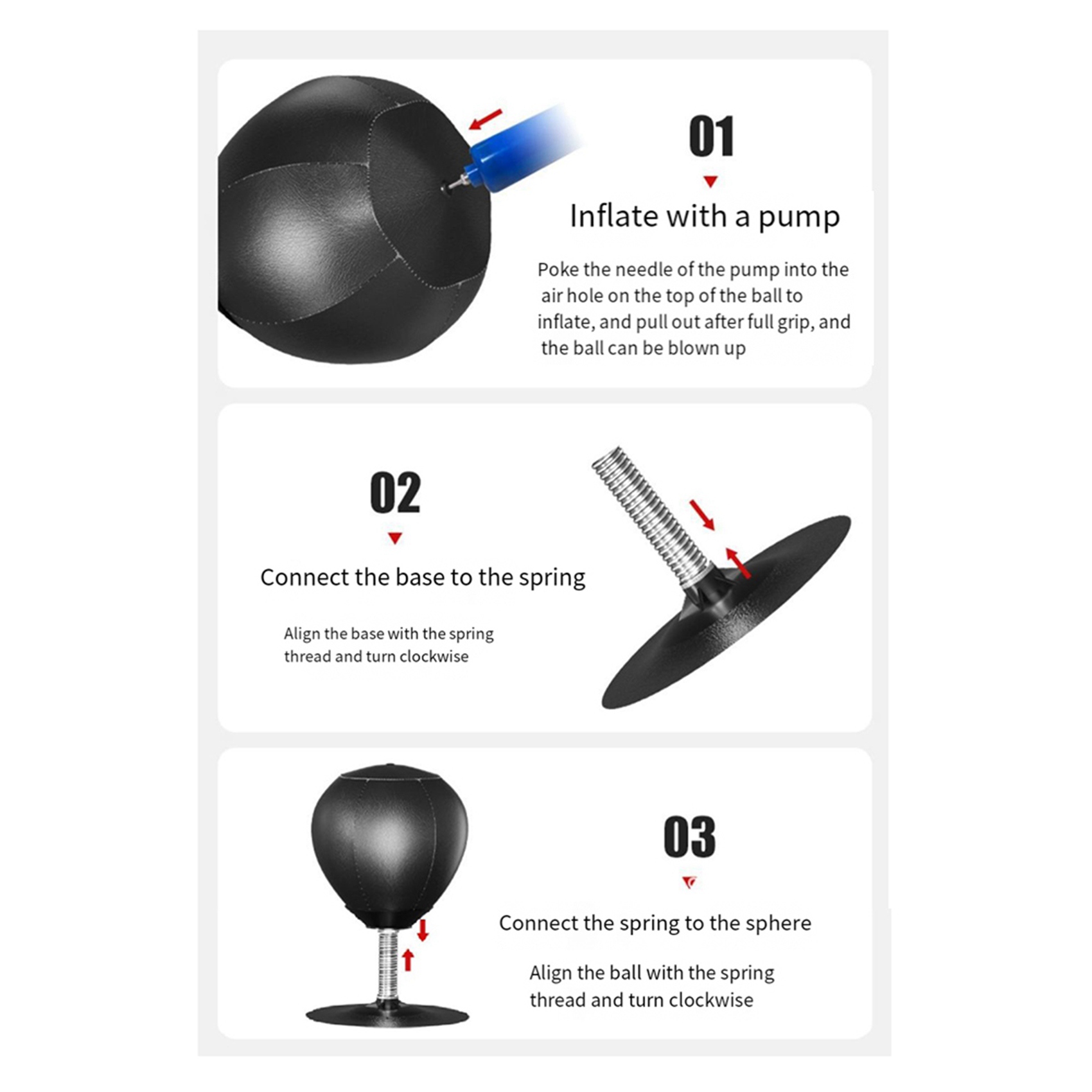 AINY-2X เดสก์ท็อป Boxing Punch - Speed Bag Boxing บทวิจารณ์และราคา