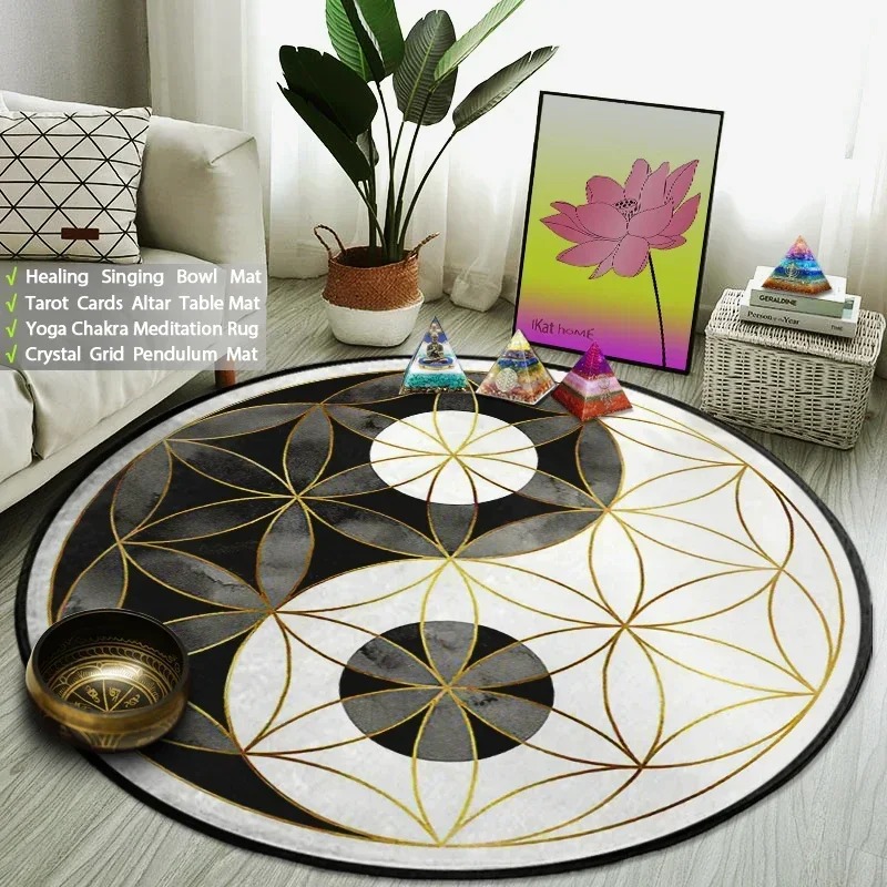 Yin Yang Taiji รอบพรมดอกไม้แห่ - Home Gym Tunturi บทวิจารณ์และราคา