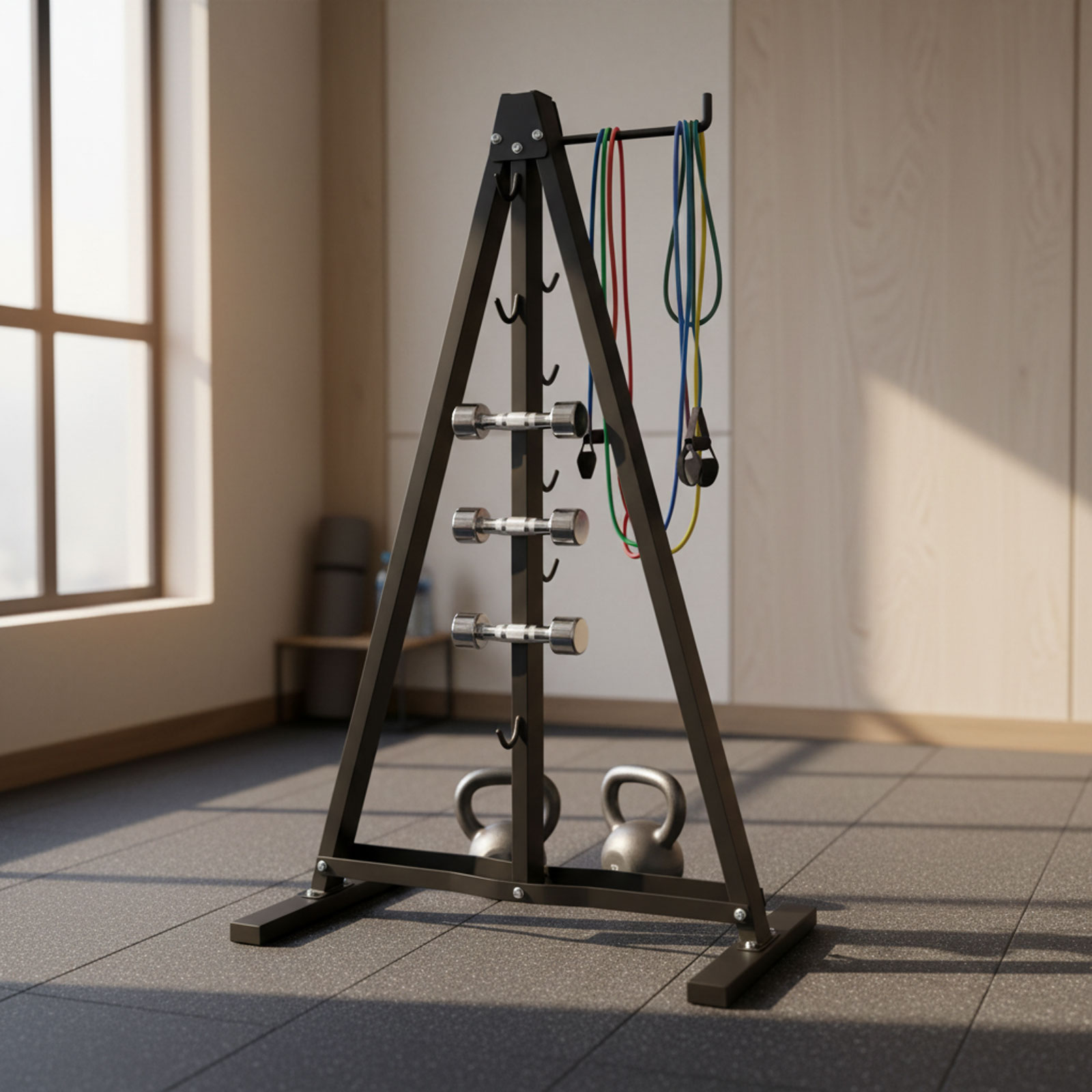ที่แขวนอุปกรณ์ออกกำลังกายแบบ L - Home Gym Setup บทวิจารณ์และราคา