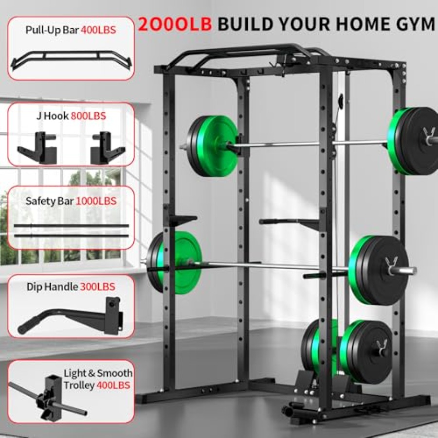 แร็คออกกำลังกายแบบมัลติฟังก์ชั - Home Gym Lat Pulldown บทวิจารณ์และราคา