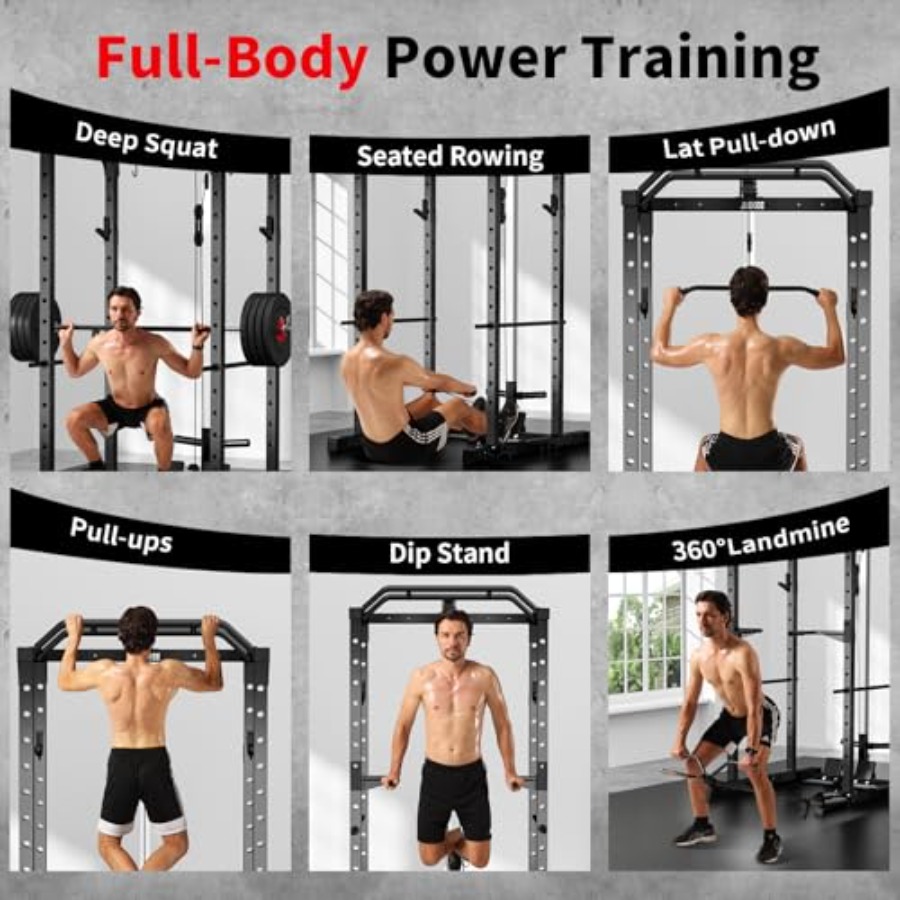 แร็คออกกำลังกายแบบมัลติฟังก์ชั - Home Gym Lat Pulldown บทวิจารณ์และราคา