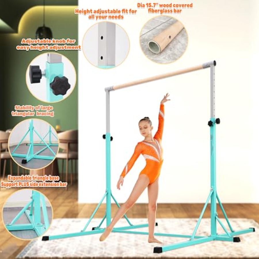 บาร์โหนสำหรับออกกำลังกายที่บ้า - Gymnastic Rings Wooden บทวิจารณ์และราคา