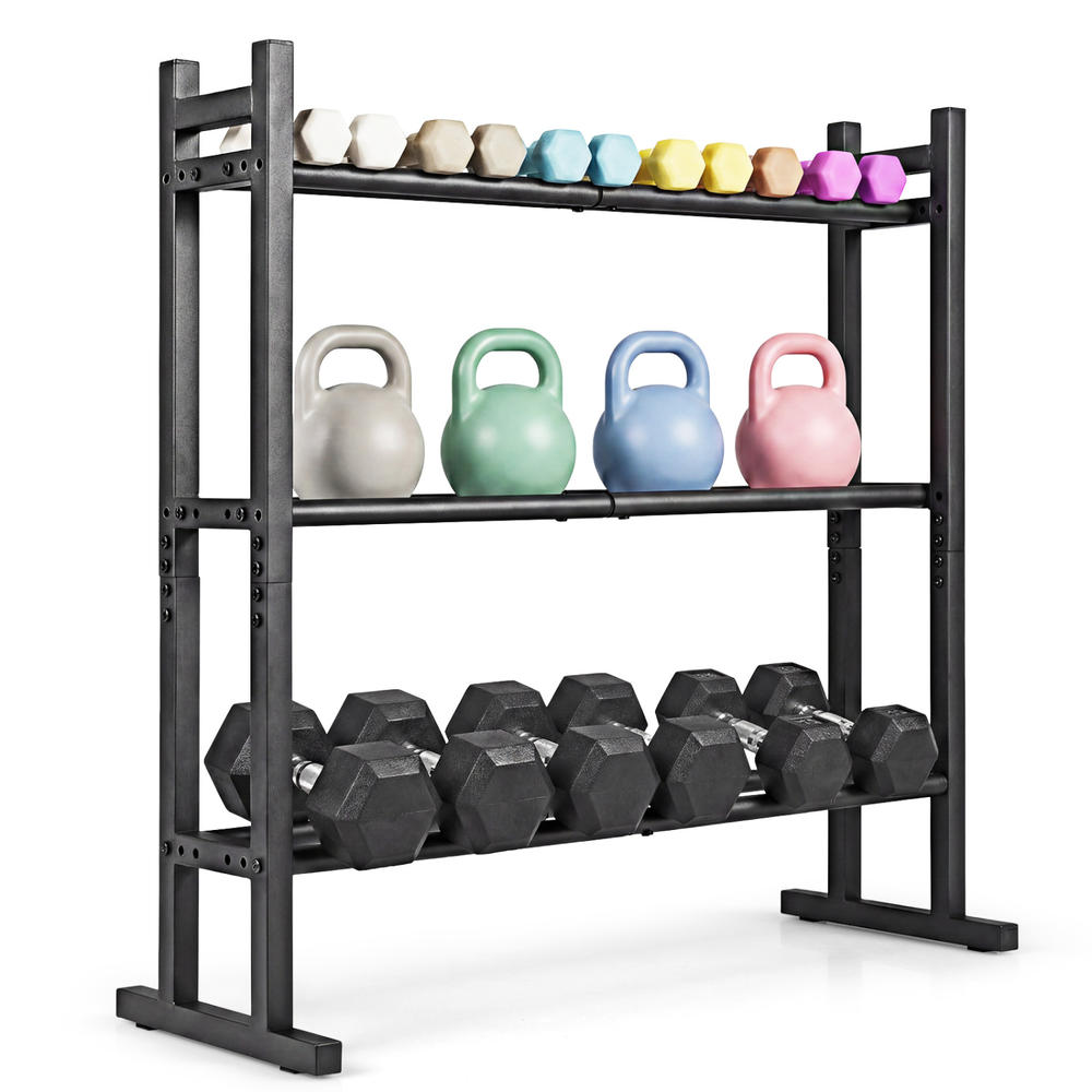 ชั้นวางดัมเบล 3 ชั้นแบบ Heavy  - Home Gym Fitness บทวิจารณ์และราคา