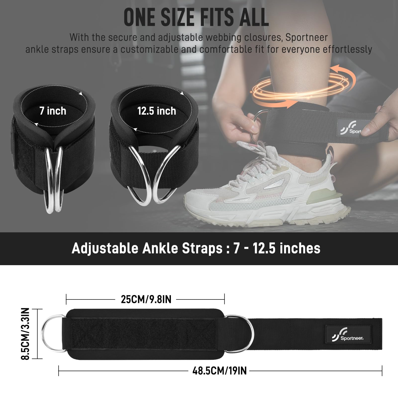 Sportneer สายรัดข้อเท้าปรับได้ - Home Gym Leg Extension Machine บทวิจารณ์และราคา