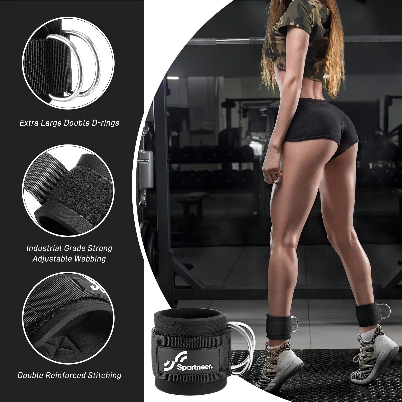 Sportneer สายรัดข้อเท้าปรับได้ - Home Gym Leg Extension Machine บทวิจารณ์และราคา