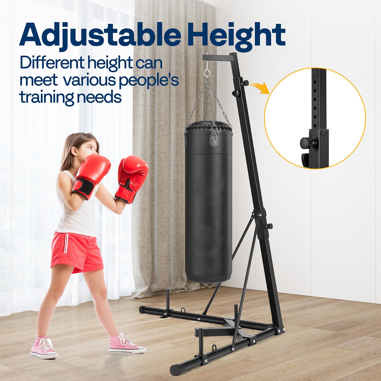 โครงกระดูกสันหลังเหล็กสำหรับกร - Boxing Bag Stand บทวิจารณ์และราคา