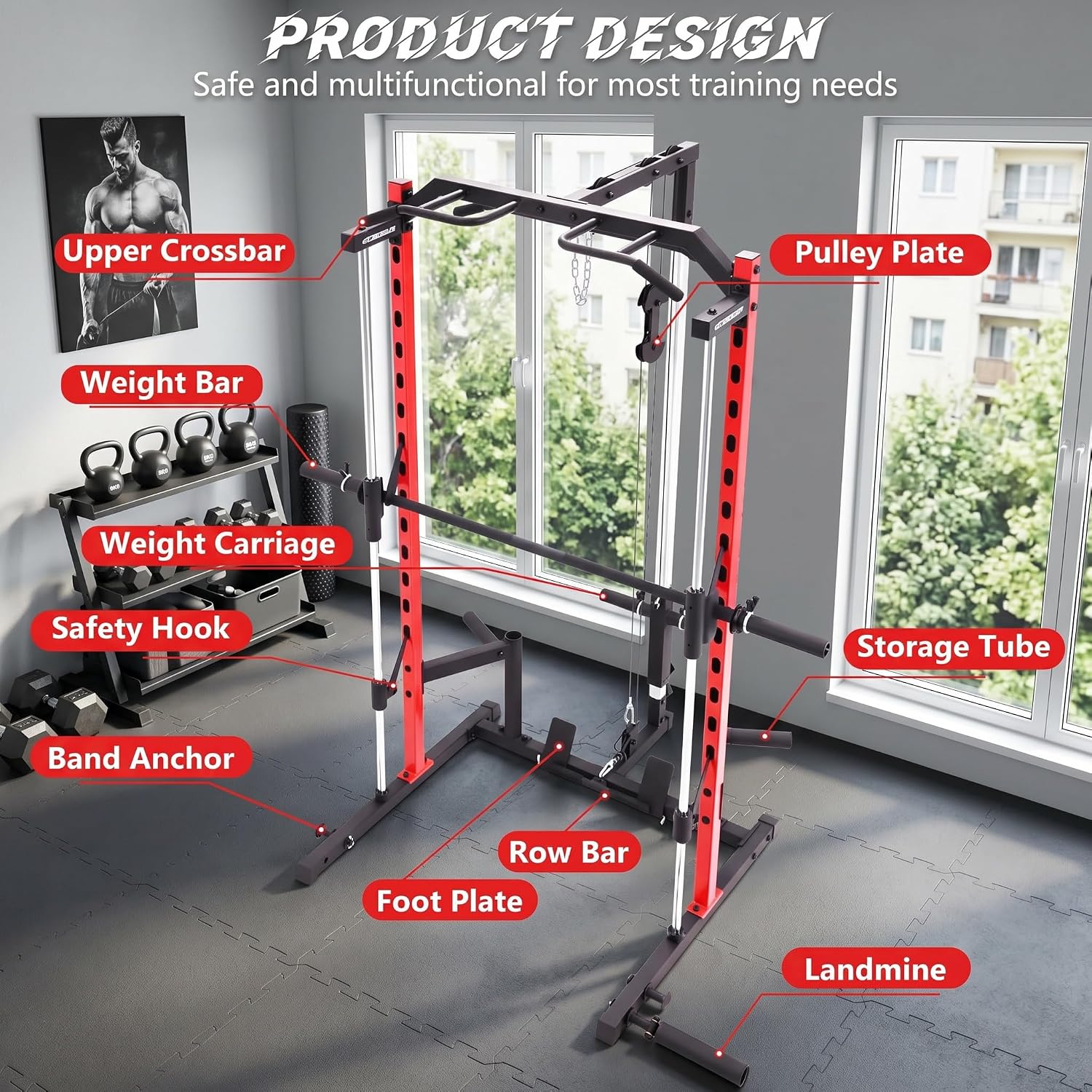 เครื่องออกกำลังกายแบบออลอินวัน - Home Gym Smith บทวิจารณ์และราคา