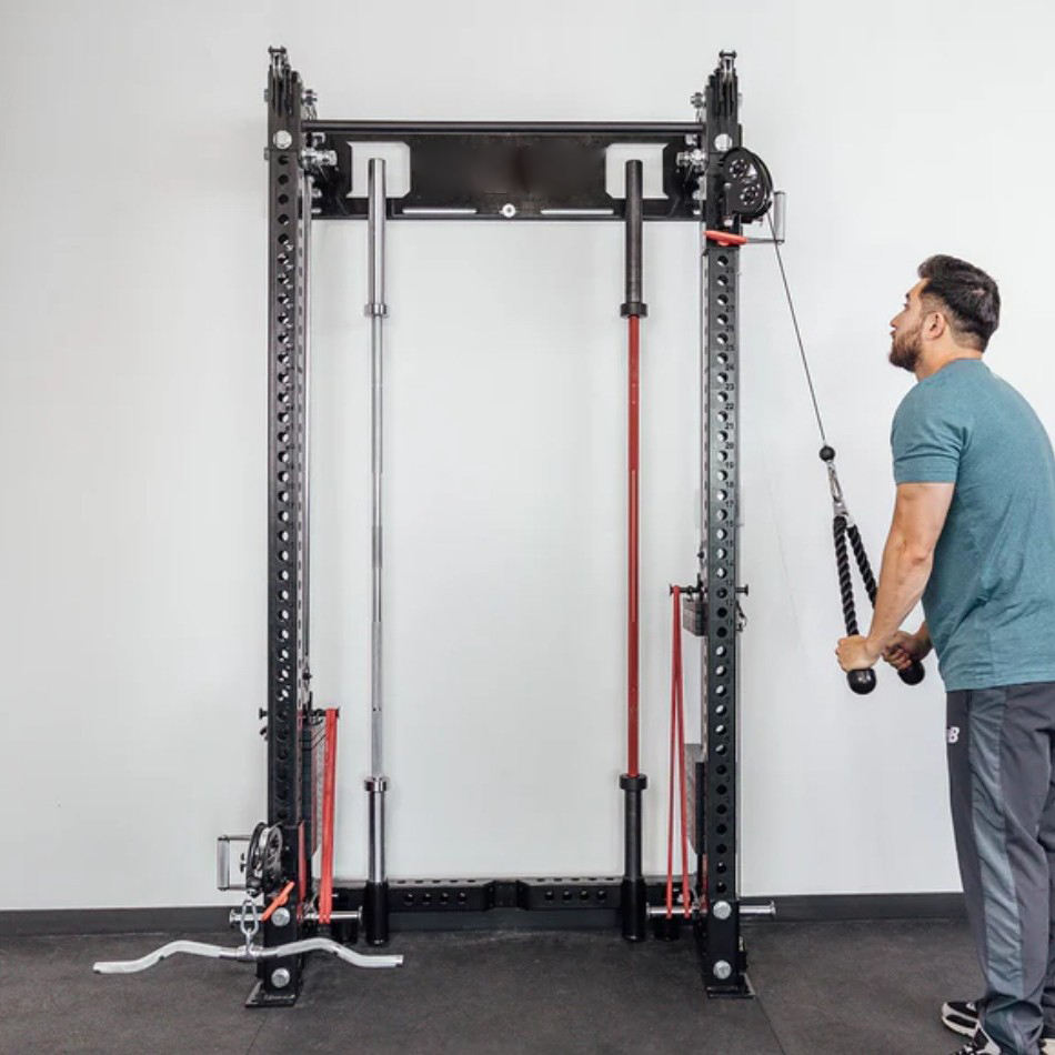 อุปกรณ์ออกกำลังกายแบบมัลติฟังก - Home Gym Folding Rack บทวิจารณ์และราคา