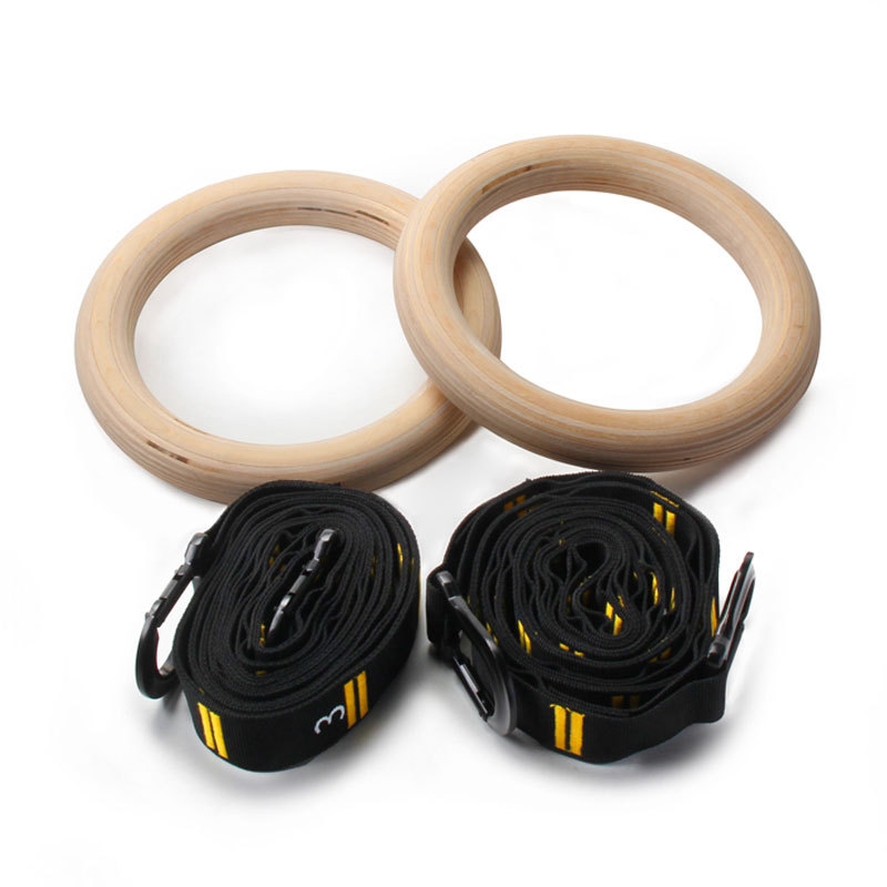 ห่วงยิมนาสติกแบบดึงขึ้นขนาด 28 - Gymnastic Rings Wooden บทวิจารณ์และราคา