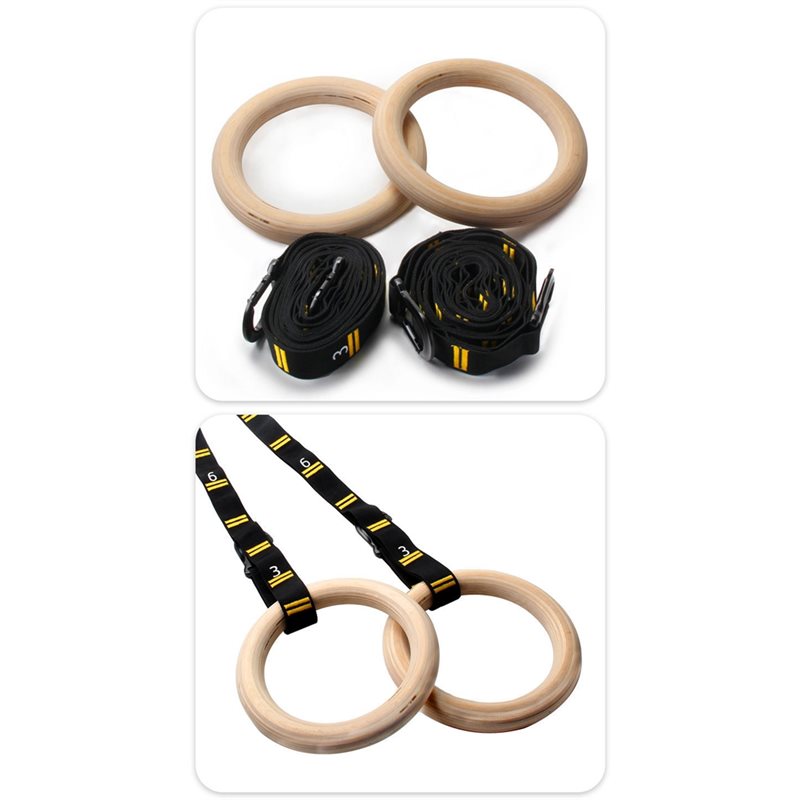 ห่วงยิมนาสติกไม้ขนาด 1.25 นิ้ว - Gymnastic Rings Wooden บทวิจารณ์และราคา