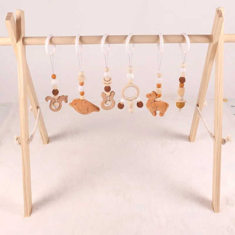 6 ชิ้นของเล่นเด็กไม้ Beech กิจ - Home Gym Setup บทวิจารณ์และราคา