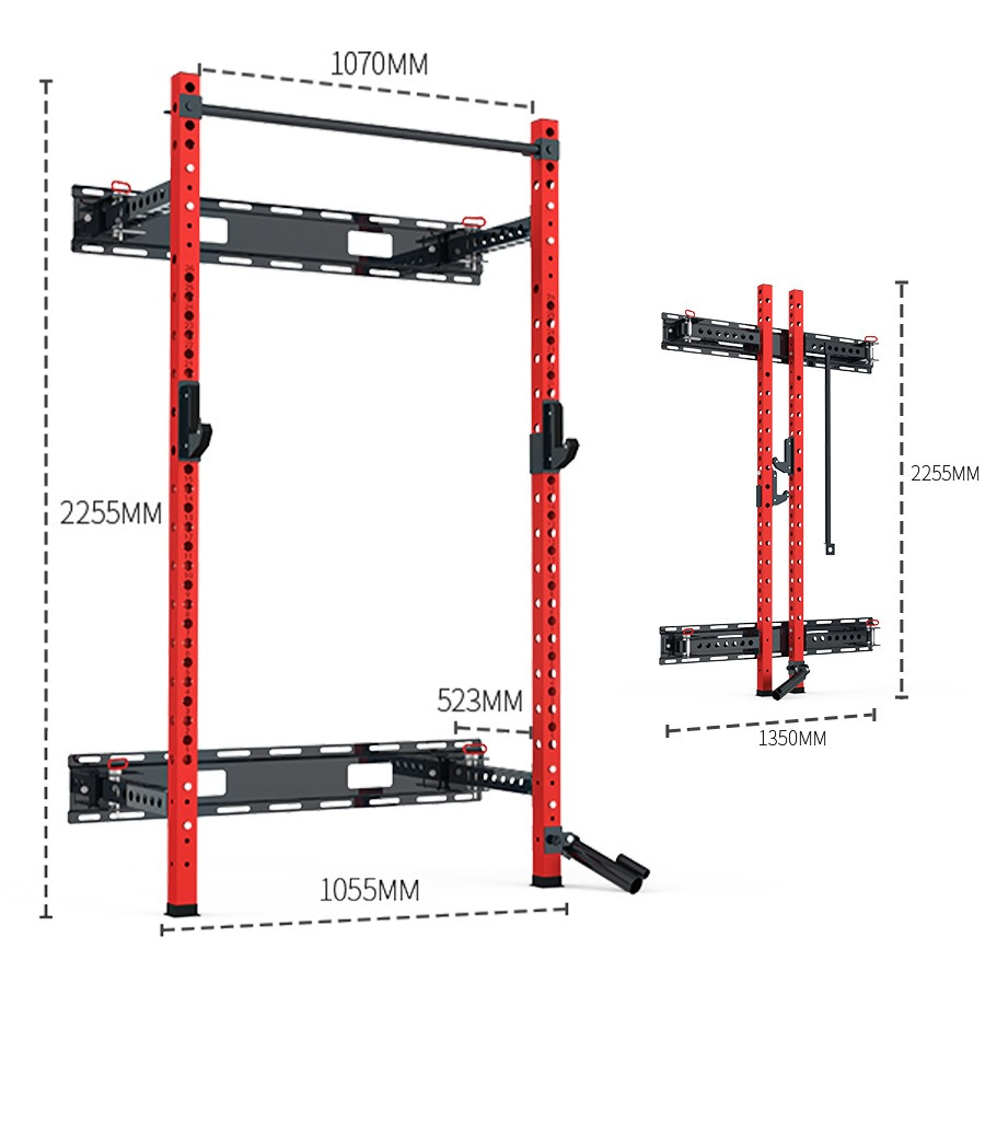 โฮมยิมฟิตเนสอุปกรณ์ปรับ Power  - Home Gym Folding Rack บทวิจารณ์และราคา