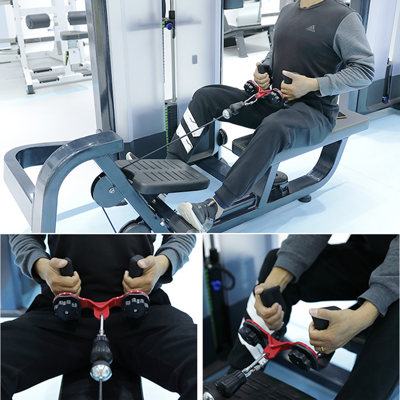 ปรับฟิตเนส Lat ดึงลงบาร์ GYM P - Home Gym Rowing Machine บทวิจารณ์และราคา